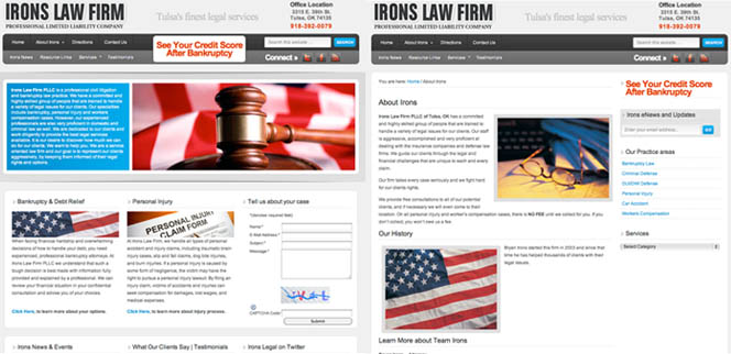 Irons Law Tulsa Attorney Oklahoma Web Design Irons Law Tulsa Attorney Oklahoma Web Design