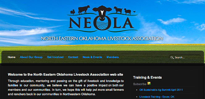 Northeastern Oklahoma Livestock Association Web Design Northeastern Oklahoma Livestock Association Web Design